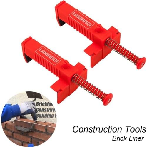 2pc Wire Drawer Bricklaying Puller For Building Fixer Brick Liner Fixture Brickwork Leveler Bricklayer Profile Construction Tool