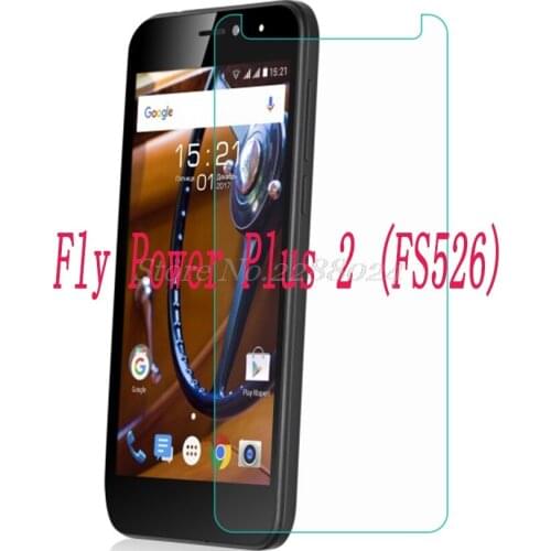 2PCS Smartphone Tempered Glass 9H Explosion-proof Protective Film Screen Protector mobile phone for Fly Power Plus 2 FS526