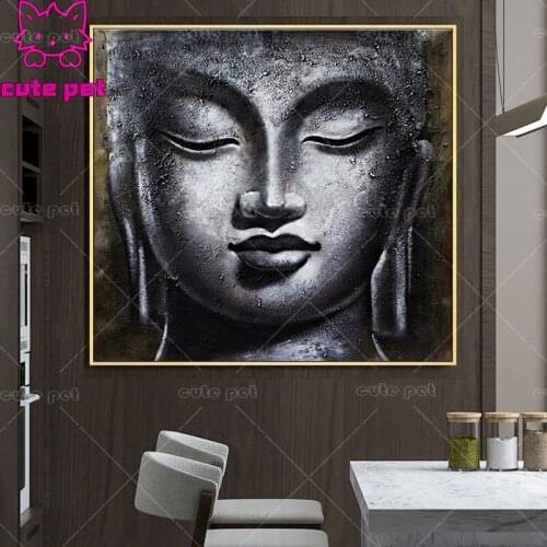 Full drill square diamond painting Religious buddha diamond art 3d pictures of rhinestone embroidery pattern cross stitch decor