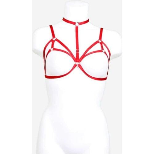 LOOK FOR YOUR WONDERFUL NIGHTS WITH ITS STUNNING ELEGANT WOMENS LINGERIE Red Bralet Accessory with Attractive DeFREE SHIPPING