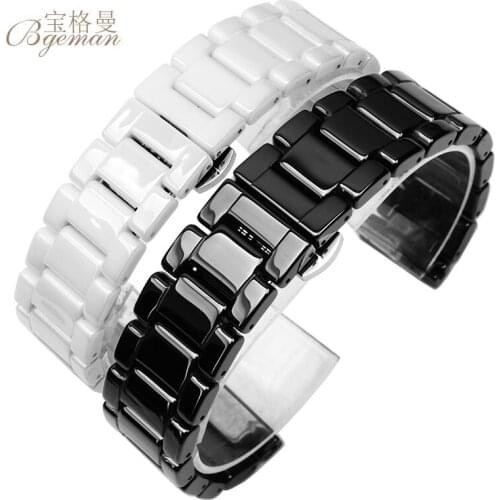 Ceramic watch with 14, 16, 18, 20 mm black and white ceramic substitute precision west tiecheng shuttle installation tools