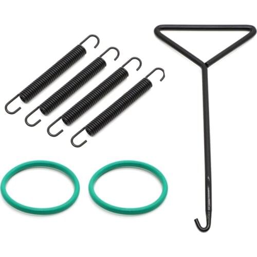 For Yamaha BANSHEE 350 YFZ350 87-06 Exhaust Pipe Springs O-Rings Kit w/ Spring Puller Spring Adjuster tool