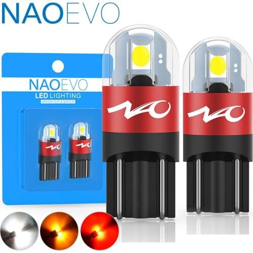NAOEVO T10 LED Auto W5W Bulb 3030 5W5 194 For A6 C5 C7 Q5 Side interior Light 12V 168 Car Accessories Dome Clearance Lamp