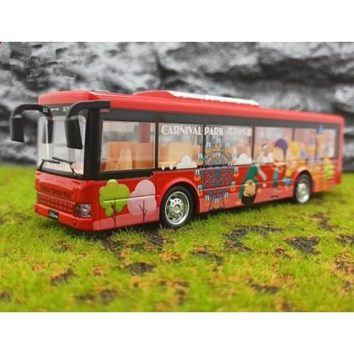 Hot-selling 1:50 alloy pull back city bus model,simulation sound and light design,childrens educational toys,free shipping