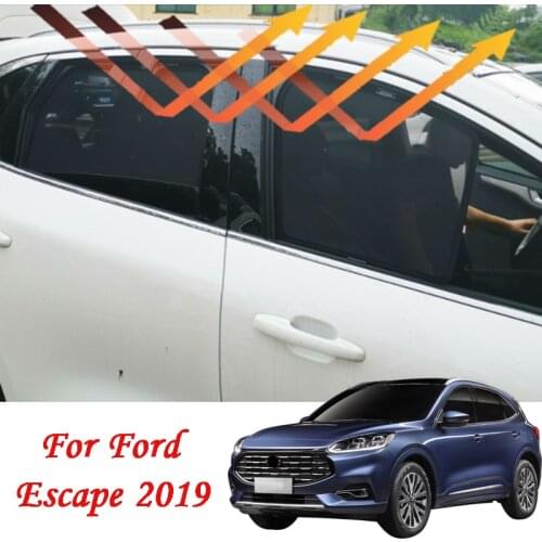 For Ford Escape 2020 Magnetic Car Window Sun Shade Sunshield Curtain Visors Sunproof Gauze Mesh Protection Cover Accessories