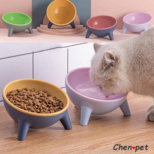 Cat Dog Bowl with Stand Pet Feeding Food Bowls Dogs Bunny Rabbit Nordic Color Feeder Product Supplies Pet Accessories