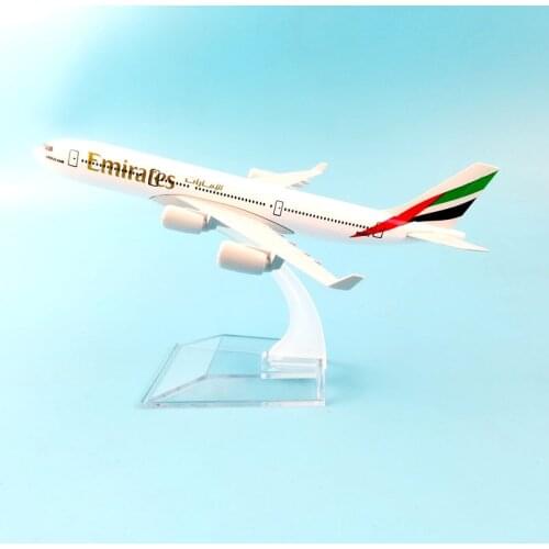 AIR PASSENGER PLANE A340 EMIRATES AIRCRAFT MODEL MODEL PLANE SIMULATION 16CM ALLOY CHRISTMAS TOYS GIFTS CHILDREN