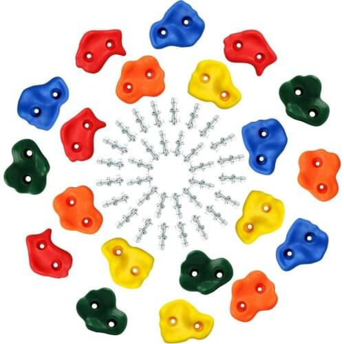 4PCS DIY Monkey Rock Climbing Wall for Kids Outdoor - Climbing Holds Set - Kids Rock Climbing Toddler Rock Wall Climbing Kit