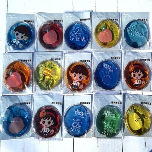 NEW 1Pc Winter Cartoon Warm-fitting And Fast Self-Heating Handbag Reusable Gel Hand Warmer Cute Word Print Instant Heating Pack