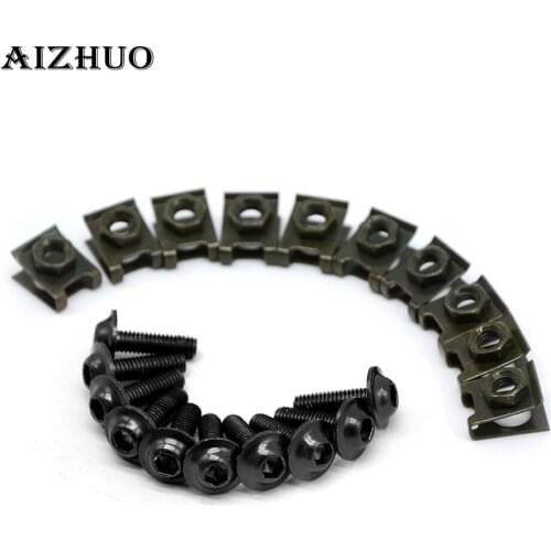 10 pieces 6mm motorbike screwse body fairing For Yamaha MT01 MT02 MT03 MT07 MT09/Tracer MT10 MT25 / ABS