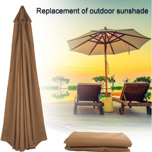 Outdoor Shade cloth Garden Umbrella Parasol Cloth Polyester Cloth Graden Pool Anti-UV Diameter 3 Meters Beach Replacement Canopy