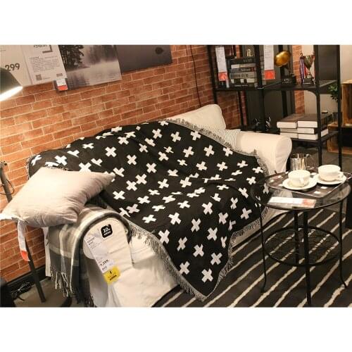 Boho Blanket For Bed TV Shawl Soft Warm Cotton Sofa Blanket Simple Home Textile Geometric Safa Throw Blankets Bedclothes