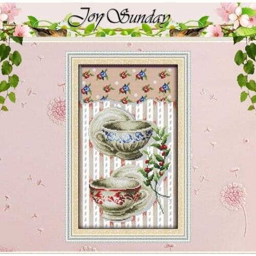 Tableware Patterns Counted Cross Stitch 11CT 14CT Cross Stitch Set Wholesale Chinese Cross-stitch Kit Embroidery Needlework