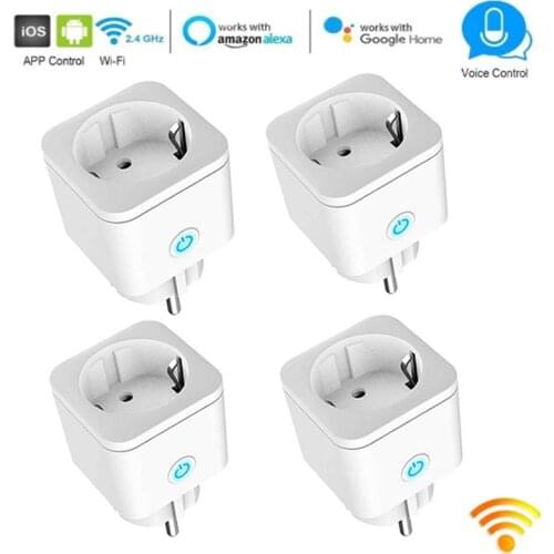 New 16A EU Smart Plug Wifi Power Plug Smart Home Wifi Wireless Socket Outlet With Google Home Enchufes Inteligentes Wifi Aleax