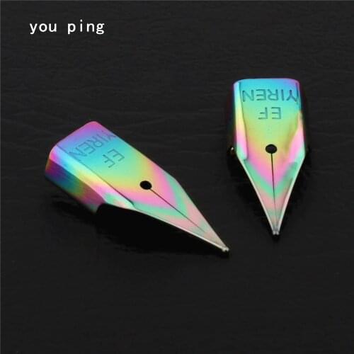 High quality 2pcs Color EF Nib Fountain pen Universal other Pen You can use all the series student stationery Supplies