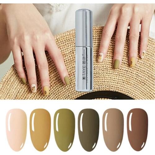 10ml Nail Gel Matte Quick Dry Multiple Colors Scrub Morandi Color Manicure Polish Gel for Female