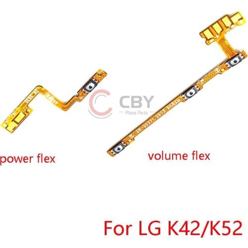 10PCS Power On Off Button Flex Cable For LG K42 K52 Power Volume Switch Flex