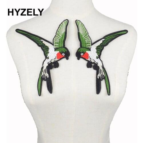 2PCS applique embroidery plum flower patches birds patches for clothing embroidered patch stickers for clothes NL188
