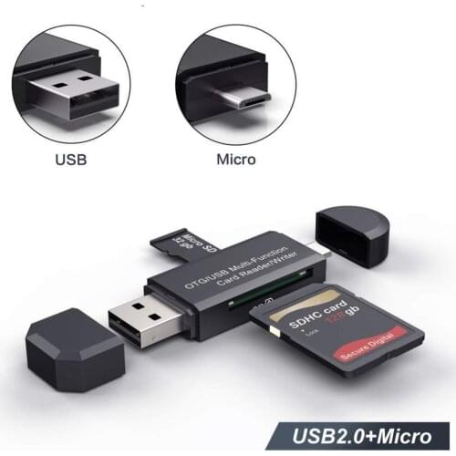 4 in 1 USB OTG Card Reader Drive High-speed USB2.0 Header Computer For Android OTG TF/SD Extension Writer Card Universal
