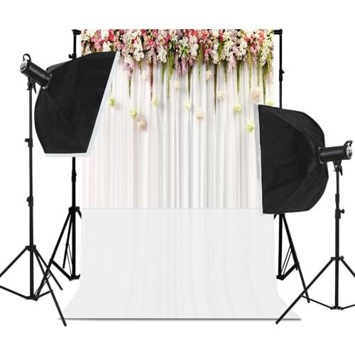 5*3 Feet Flowers Wooden Board Wedding Photography Background Party Decor Canvas Painting Baby Photo Backdrop Home Decoration