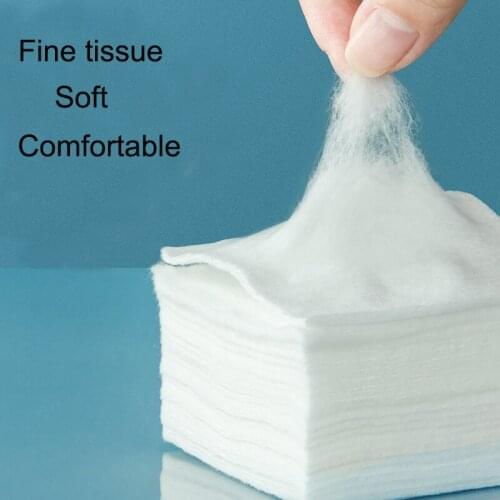 500pcs Double-layer Thick Cotton Pads Makeup Romoval Skin Moisturizing Facial Cleaning Cotton Pads Fine Tissue Beauty Accessory