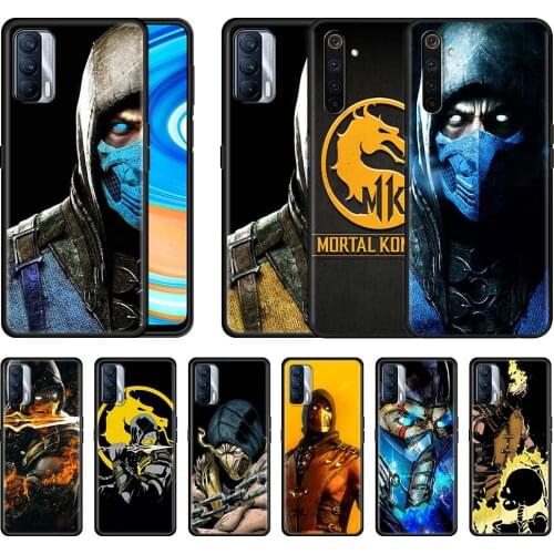 Mortal Kombat Game Case For Realme C3 5 6 7 Pro XT C15 X50 GT Neo C11 C25 8 Black Soft Fitted Phone Cover Shell V15 5G Capa