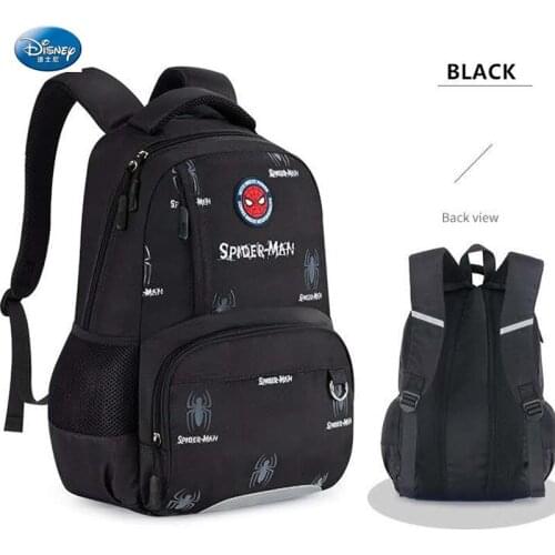 Disney Marvel School Bags For Boys Spider Iron Man Captain America Sudent Shoulder Backpack Large Capacity Water Proof Mochila