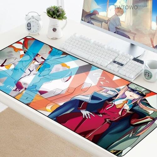 Darling in the FranXX Gaming Mousepad Large Office Mouse Pad Gamer PC Computer Mat Adorable XL Padmouse Laptop Pad to Mouse pad