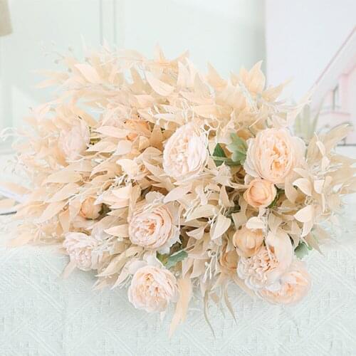 Simulation Eucalyptus Leaves Grass Plants Bouquet for Home Garden Party Decoration Fake Plants Holiday Gift Room Decoration