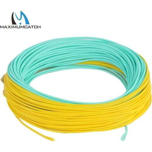 Maximumcatch 9/10WT Weight Forward General Purpose Saltwater Fly Line With Welded Loops