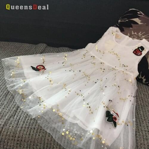 MERI AMMI Children Girl Clothing Sleeves Mesh Summer Holiday Beach Floral Dress Dress For 2-9 Year Girl purple pink