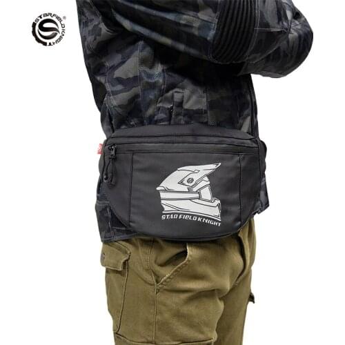 Motorcycle Chest Bag Black Belt Shoulder Multi-Function Tool Bag Outdoor Moto Attachment Outdoor Riding Accessories