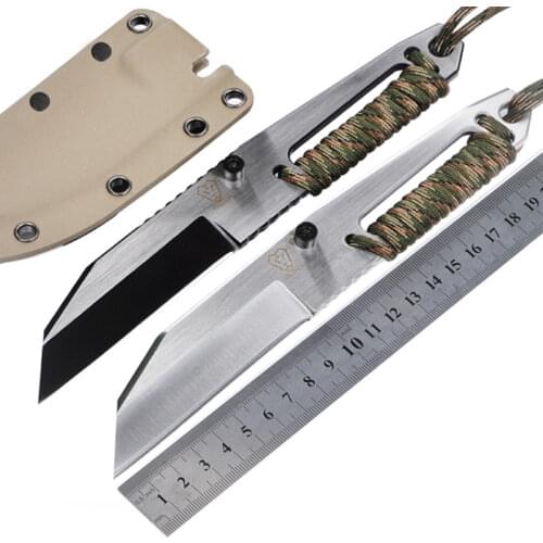 VOLTRON Tank 59-60HRC D2 blade steel handle hunting fixed knife outdoor camping knife survival tool tactical utility EDC knife