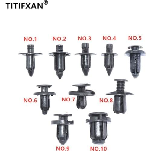 Auto Wheel arch bumper fender trunk push-in plastic fasteners for Suzuki Swift SX4 Jimny Liana Splash Landy Changan Honor clips
