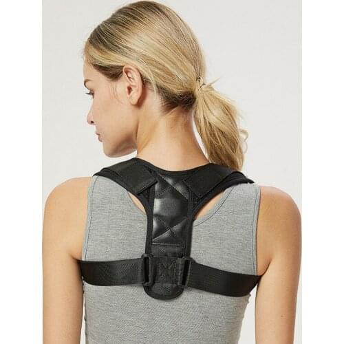 Adjustable Shoulder Lumbar Brace Support Belt Back Posture Corrector Clavicle Spine Back Posture Correction Prevents Slouching