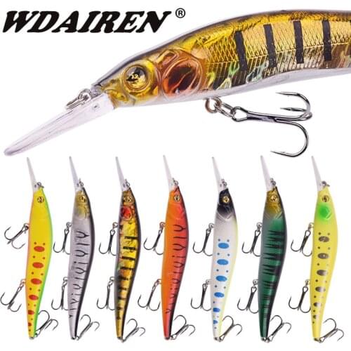 1Pcs Pesca Minnow Fishing Lures Floating Hard Bait Wobblers 13.5cm 16g Artificial Swimbaits With Treble Hooks Bass Carp Tackle