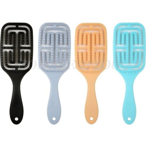 Paddle Hair Brushes Hollow Out Wet Dry Detangling Hairs Comb Scalp Massage Combs for Long Short Hair Drop Shipping