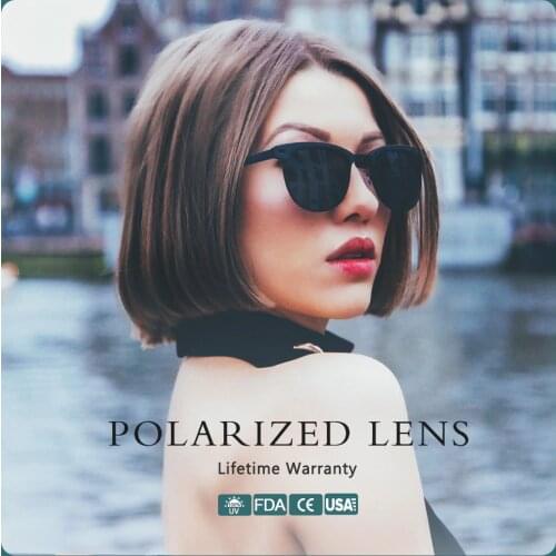 Cyxus Fashion Polarized Sunglasses for women men Half-Rim Retro Eyewear UV400 Eyeglasses 1911