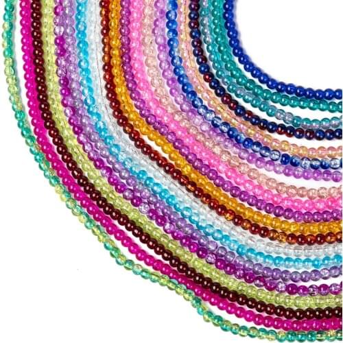 20-Color Floral Glass Beads DIY Color Glass Beads Beaded Jewelry Accessories Wholesale glass beads for jewelry making