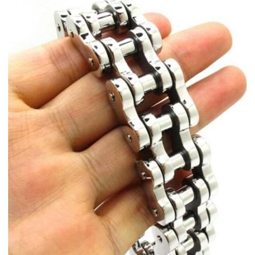 High quality jewelry Biker Stainless Steel Huge Heavy Motorcycle chain Mens Bracelet 22mm 9