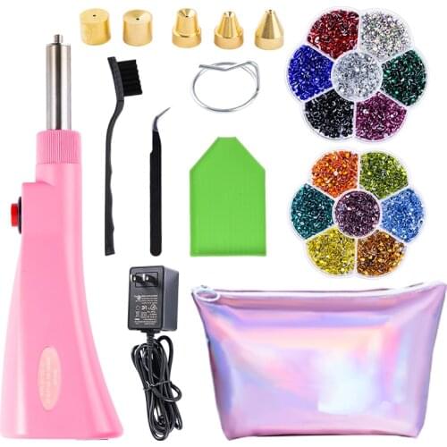 Strass DMC High Quality Rhinestone Upgrade Hotfix Applicator Automatically Pick Up Stone Hot Fix Rhinestone Setter Wand Tool Kit