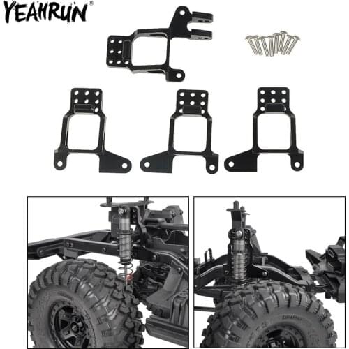 YEAHRUN 1Set Metal Front & Rear Shock Tower Hoops Shock Absorbers Mount For 1/10 TRAXXAS TRX-4 TRX4 RC Crawler Car Parts