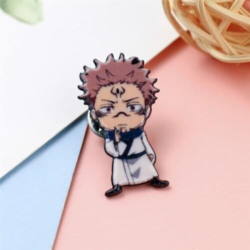 YQ163 Cartoon Devil Enamel Pin Animal with Fire Tail Badge Cartoon Brooch for Bags Dressed Lapel Jewelry Friends Kids Best Gift