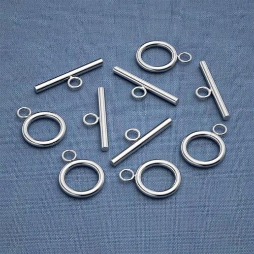 5 Sets Stainless Steel OT Toggle Clasp Buckle Connector Fastener Bracelet For DIY Jewelry Making Accessories 20mm 25mm