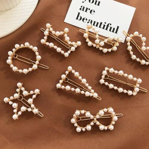 Fashion Hairpin Women Girl Elegant Design Triangle Star Round Hairpin Stick Hairpin Hairpin Ponytail Head Accessories