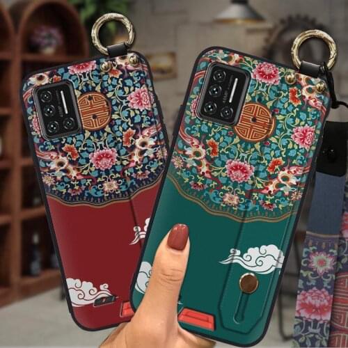 For Woman Silicone Phone Case For UMIDIGI Bison/2021 Dirt-resistant Shockproof New Lanyard Durable
