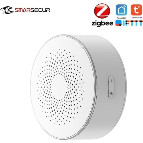 Zigbee Tuya Smart Home Security WiFi Siren Alarm Sensor Smart Life Wireless Strobe Siren Alarm Sensor Mobile APP Remote Control