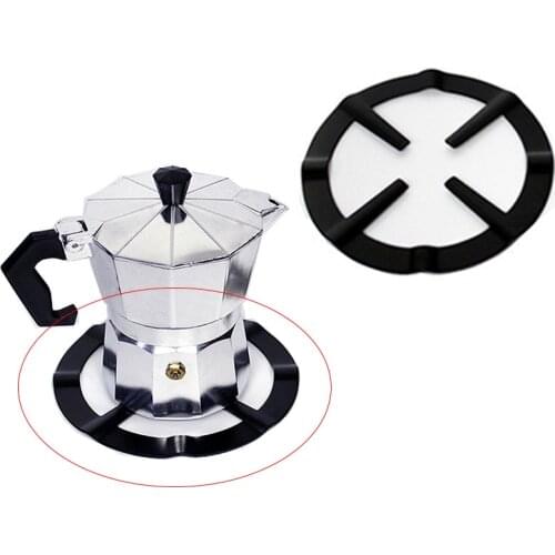 1pc Coffee Pot Stand Iron Gas Stove Cooker Plate kitchen accessories Black 13.3CM Reducer Ring Holder Moka Pot Wearable