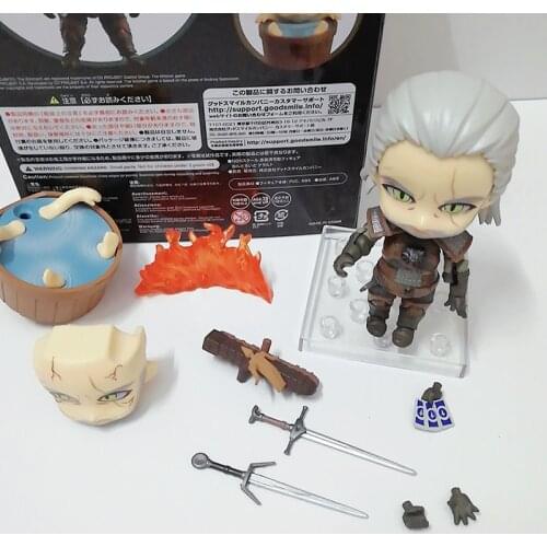 Witcher-ed 3 Wild Hunt 907 Geralt White Wolf Geralt PVC Action Figure Collection Model Toy Gifts 10CM