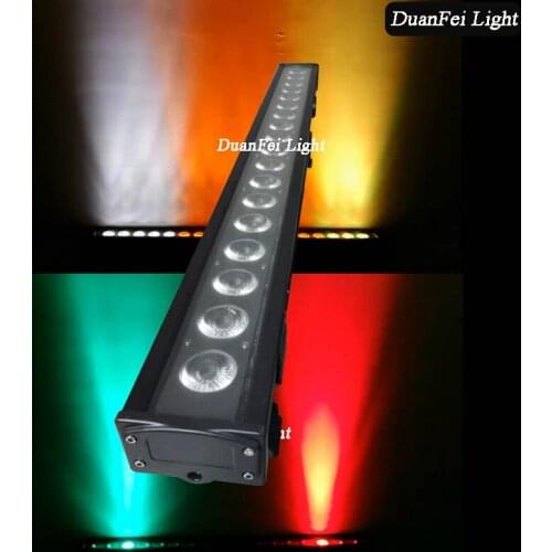 20pcz 18x18w led wall washer bar outdoor waterproof landscape bar led rgwba uv wall washer light dmx512